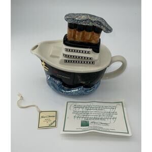 Tony Carter Titanic Teapot With Certificate Of Authenticity